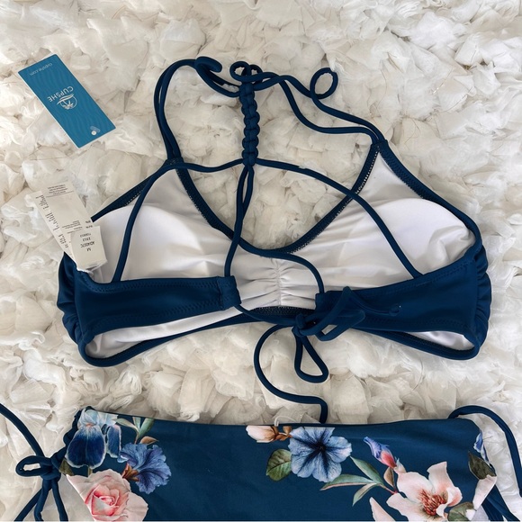 NWT Women's 2 Piece Bikini Set Back Braided Straps with Reversible Bottom SIZE M - Picture 10 of 17